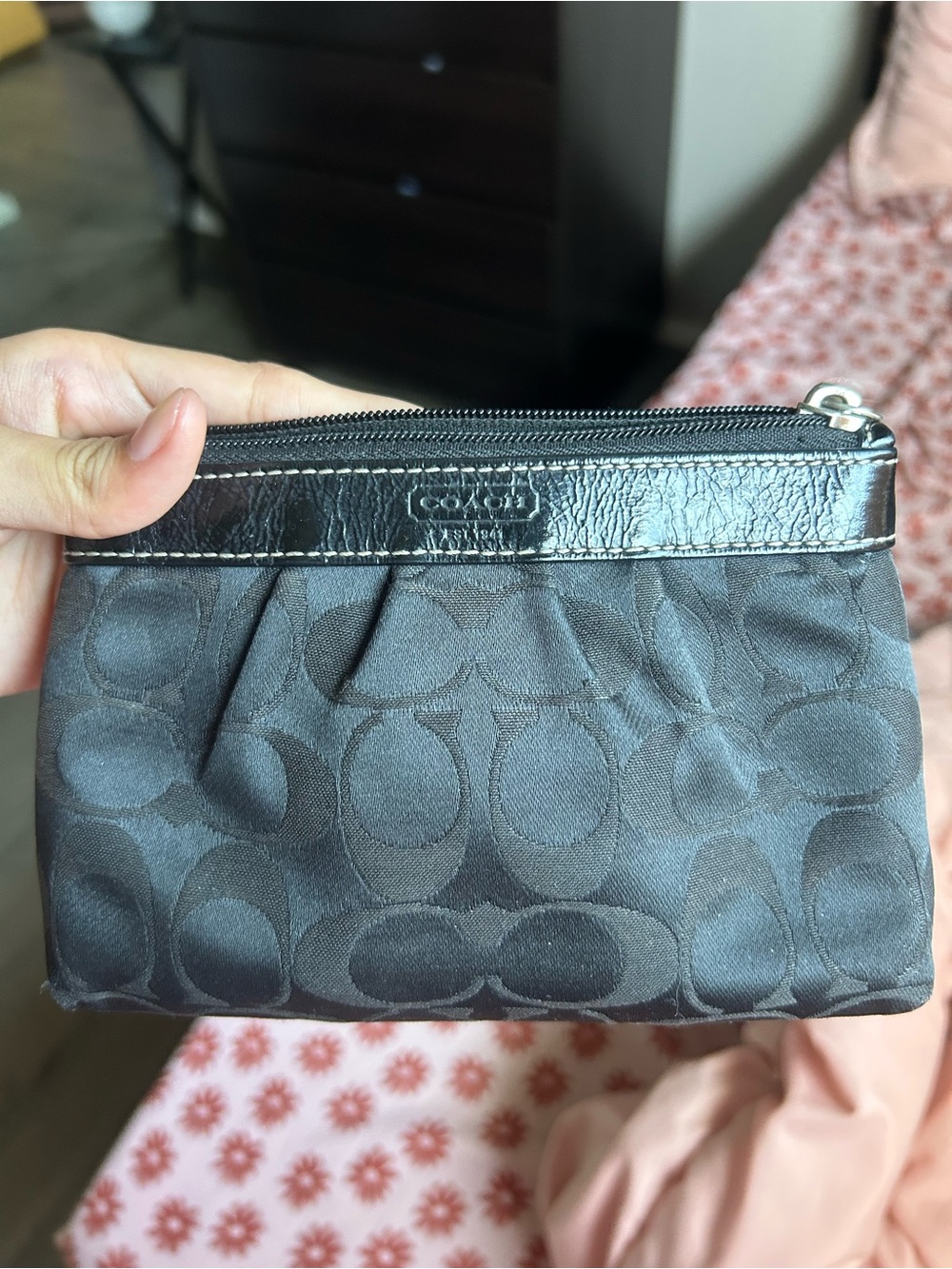 Coach Black Wristlet